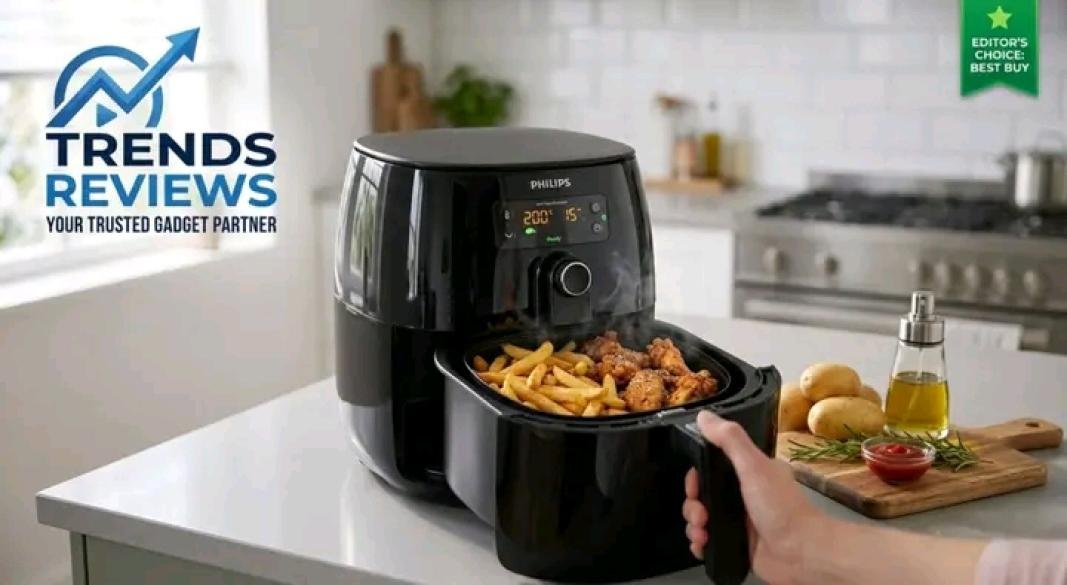 Philips Air Fryer NA120/00 Charcoal Grey Exterior View
